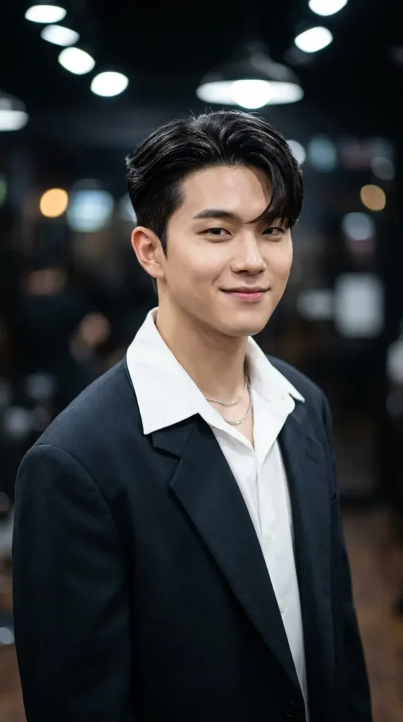 Korean Comma Hair (K-Pop Style)