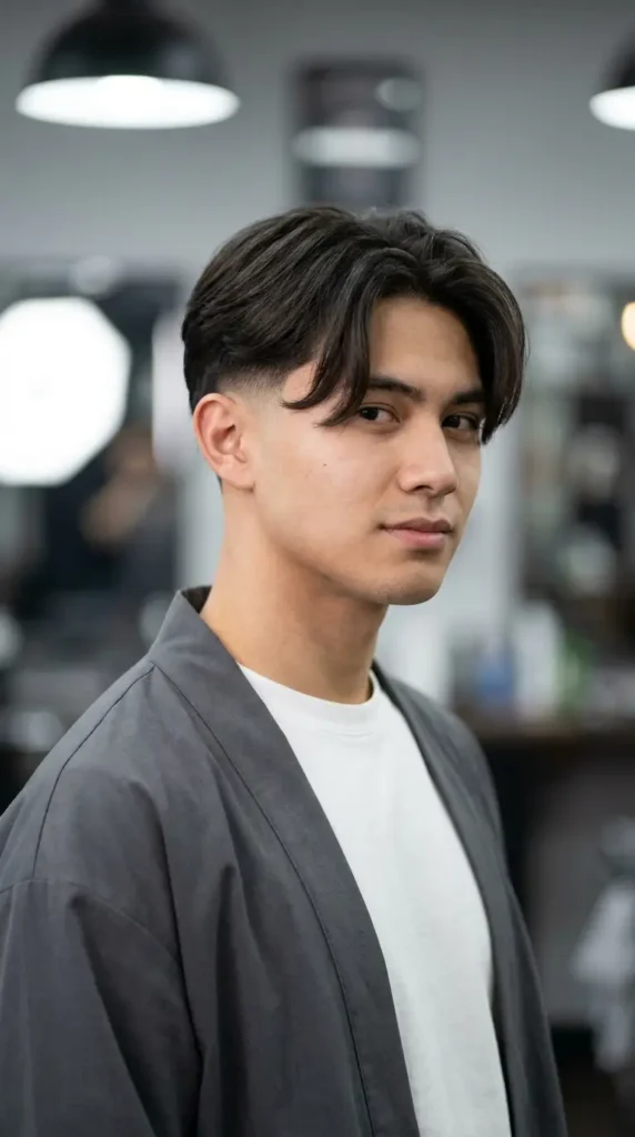 Comma Hair with Drop Fade