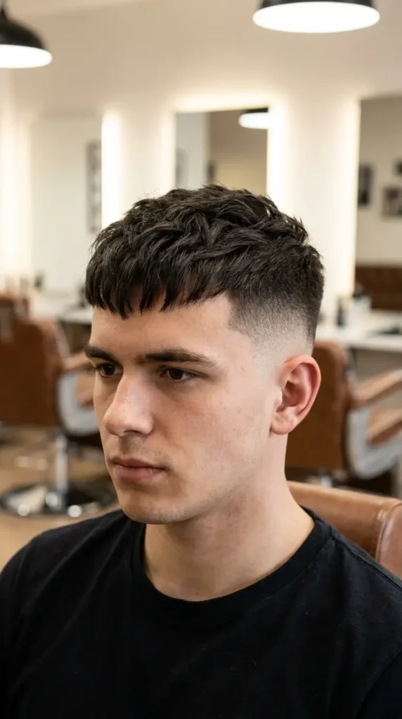 High Fade with Textured Crop