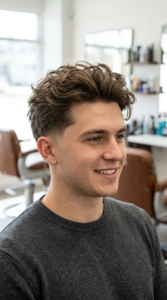 Messy Blowout Taper Fade