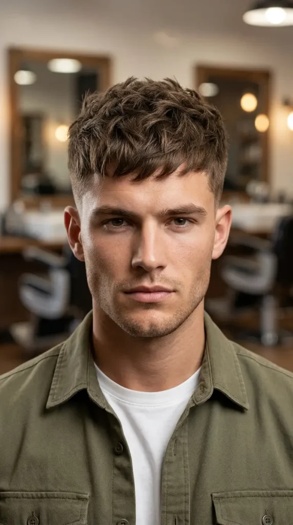 Short Textured Crop with Taper