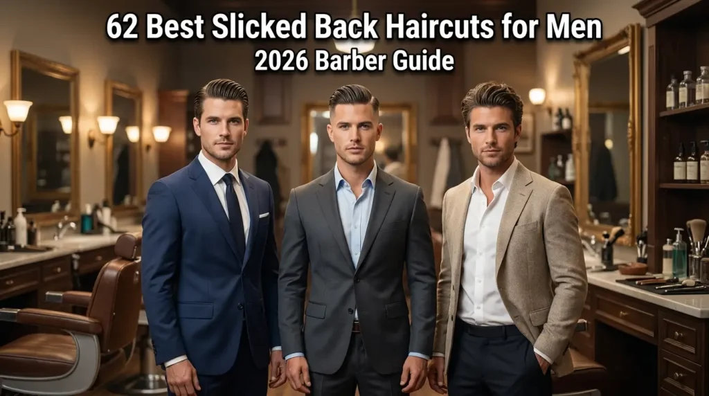 Slicked Back Haircuts for Men