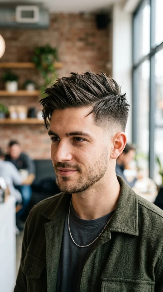 Side-Swept Short Spikes 