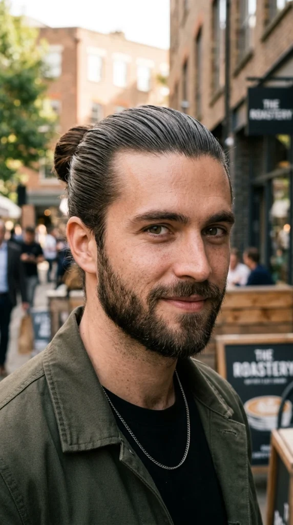 Slick Back Man Bun