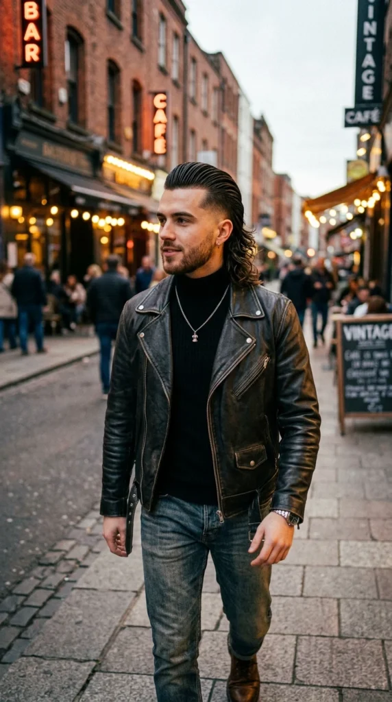 Slick Back Mullet