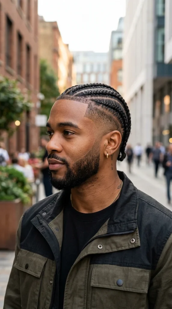 Slick Back with Braids