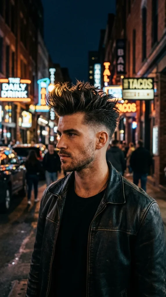 Textured Spiky Pompadour 