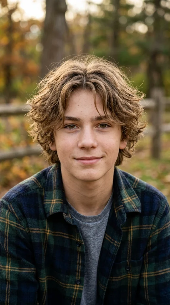 Tousled Middle Part