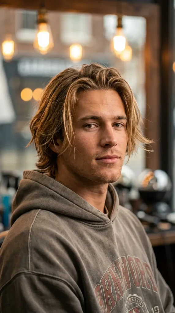 Surfer Haircut for Straight Hair (Type 1)