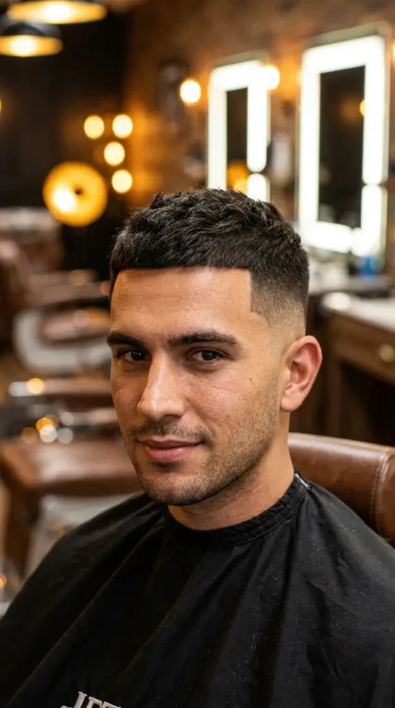 High Fade with Short Top