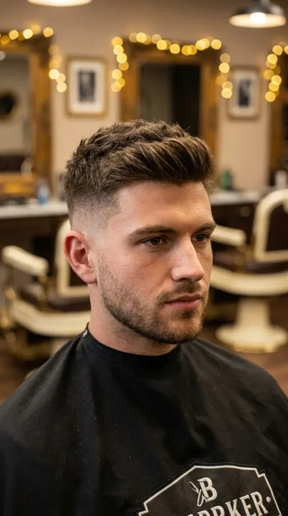 Mid Fade with Textured Top