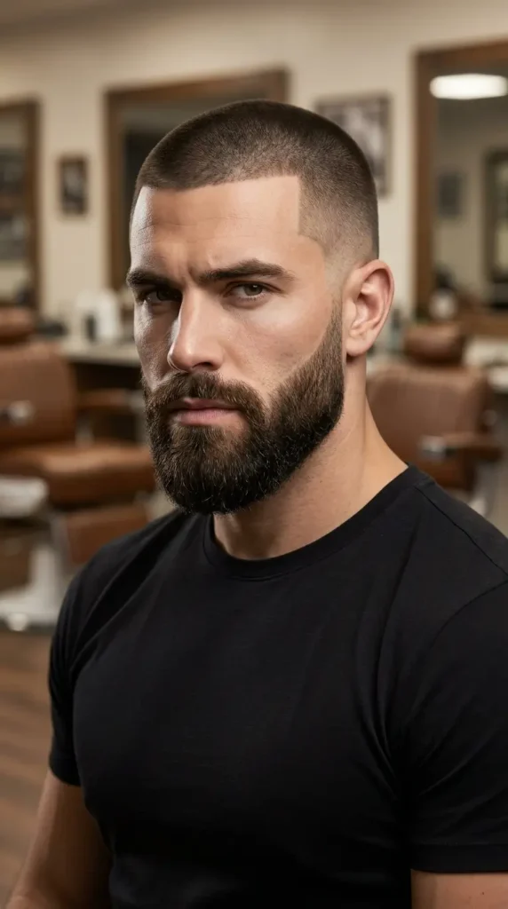 Buzz Cut with Beard (Compensating Combo)