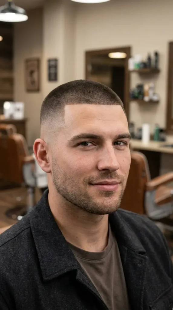Buzz Cut With Fade