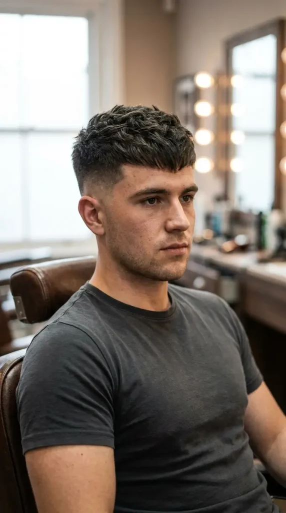 Crew Cut with Textured Top
