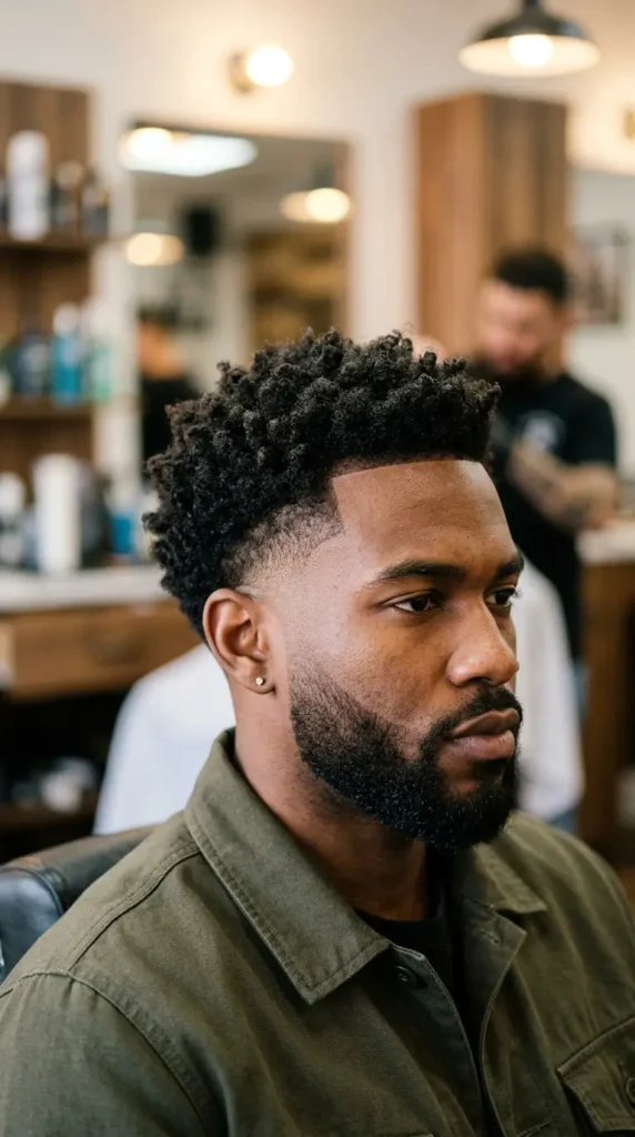 Warrior Haircut for Coily Hair